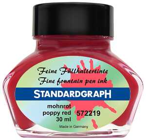 Standardgraph Tinte 30 ml mohnrot 1 Stück