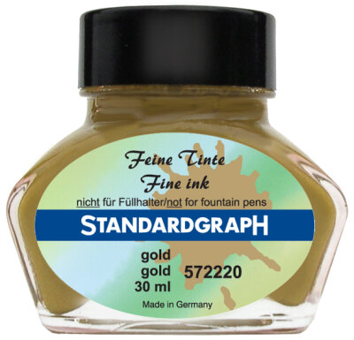 Standardgraph Tinte 30 ml gold 1 Stück