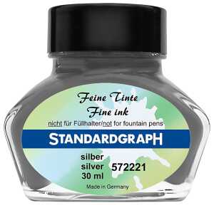 Standardgraph Feine Tinte 30 ml silber