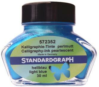 STDGRAPH Tinte perlmutt hellblau 30 ml 1 Stück