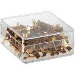 Flachkopfklammern, vermessingt, Länge 16 mm, leichte...