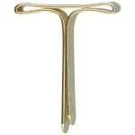 Flachkopfklammern, vermessingt, Länge 19 mm, starke...