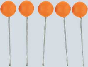 Alco Landkartennadel 16mm Ø5mm orange 100 Stück