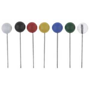 Landkartennadeln, gemischt, (L/Ø) 16/5 mm, Dose à 100 Stück