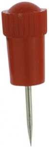 Alco Stoßnadel Kunststoff rot 12mm 25 ST