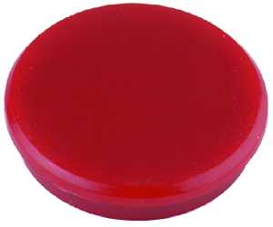 Haftmagnete, rund, Rot, Ø 13 mm, Schachtel à 10 Stück, Haftkraft min. 0,1 kp