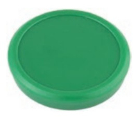 Haftmagnete, rund, Grün, Ø 13 mm, Schachtel à 10 Stück, Haftkraft min. 0,1 kp