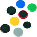 Haftmagnete, rund, bunt gemischt, Ø 13 mm,...