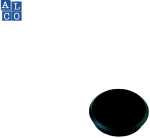 Alco Haftmagnet 7mm Ø 24mm schwarz 10 Stück
