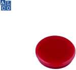 Alco Haftmagnet 7mm Ø 32mm rot 10 Stück