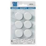 Alco Haftmagnet 7mm Ø 32mm weiß 4 Stück