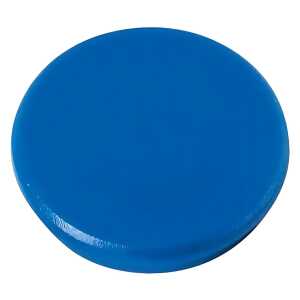 Haftmagnete, rund, Blau, Ø 40 mm, Schachtel à 10 Stück, Haftkraft min. 0,8 kp