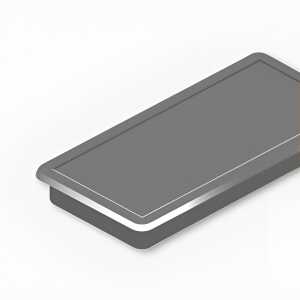 Alco Haftmagnet 23x50x8mm blau 10 Stück