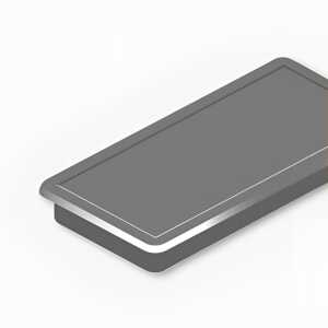 Haftmagnete, eckig, Blau, 23 x 50 mm, Schachtel à 10 Stück, Haftkraft min. 1,0 kp