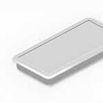 Alco Haftmagnet 23x50x8mm grau 10 Stück
