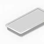 Haftmagnete, eckig, Grau, 23 x 50 mm, Schachtel à...