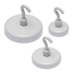 Hakenmagnete, rund, Weiß Ø 36 mm, Haftkraft...