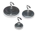 Hakenmagnete, rund, verzinkt, Ø 47 mm, Haftkraft...