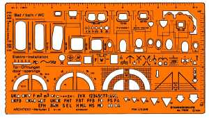 Standardgraph Architekt-Werkplanschablone I 4014509009026