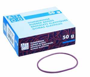 Gummiringe, bunt gemischt, Ø 40 mm, Schachtel à 50 g