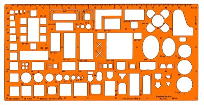 STDGRAPH Möblierungsschablone Arch. 1:50 1 Stück