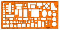 STDGRAPH Möblierungsschablone Arch. 1:50 1 Stück