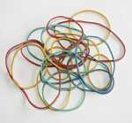 Gummiringe, bunt gemischt, Ø 65 mm, Dose à...