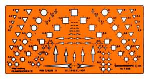 Planzeichenschablone STANDARDGRAPH 7358