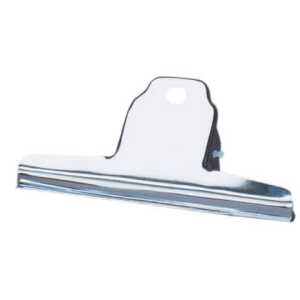 Briefklemmer, Metall, vernickelt, 120 mm, Schachtel à 10 Stück