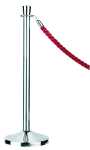 Seilständer, verchromt, mit Kordel, Rot, je 1 x...