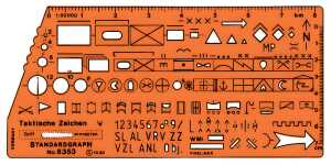 Standardgraph Schablone für Taktische Zeichen 1 Stück