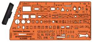 Standardgraph Schablone für Taktische Zeichen Natostandardisierte Truppensymbole