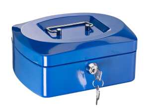 Alco Geldkassette Stahlblech 152x119xx76mm blau