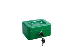 Geldkassette, Grün, (L/B/H) 155/115/80 mm