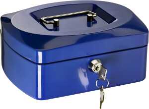 Alco Geldkassette Stahlblech 205x160xx85mm blau