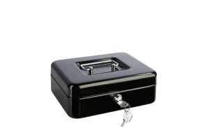 Geldkassette, Schwarz, (L/B/H) 200/160/70 mm