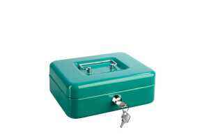 Geldkassette, Grün, (L/B/H) 200/160/70 mm