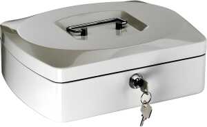 Alco Geldkassette Stahlblech 255x200xx90mm weiß