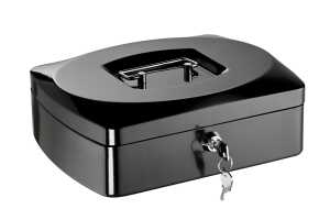 Alco Geldkassette Stahlblech 255x200xx90mm schwarz