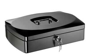 Alco Geldkassette Stahlblech 330x235xx90mm schwarz