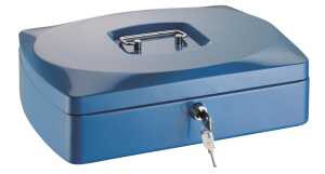 Alco Geldkassette Stahlblech 330x235xx90mm blau