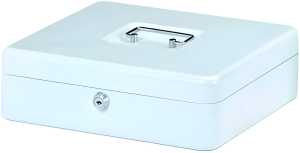 Geldkassette, Weiß, (L/B/H) 300/240/90 mm
