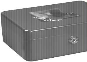 Alco Geldkassette Stahlblech 195x145xx95mm schwarz