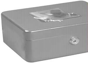 Geldkassette, Dunkelblau, (L/B/H) 200/160/90 mm