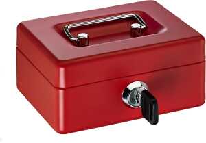 Alco Geldkassette Mini-Box Stahlblech 125x95xx60mm rot