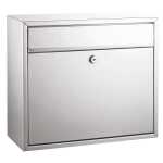 Alco Briefkasten Metall lackiert 360x150x310mm silber