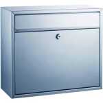Briefkasten,  Metall silbergrau, (L/B/H) 36/31/15 cm