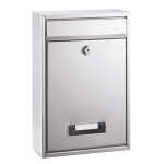 Alco Briefkasten Metall lackiert 215x85x320mm silber