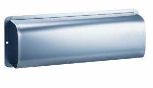 Zeitungsbox, beidseitig nutzbar, Edelstahl rostfrei, (L/B/H) 43/8,5/14,5 cm