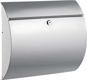 Alco Briefkasten Metall lackiert 330x120x375mm silber